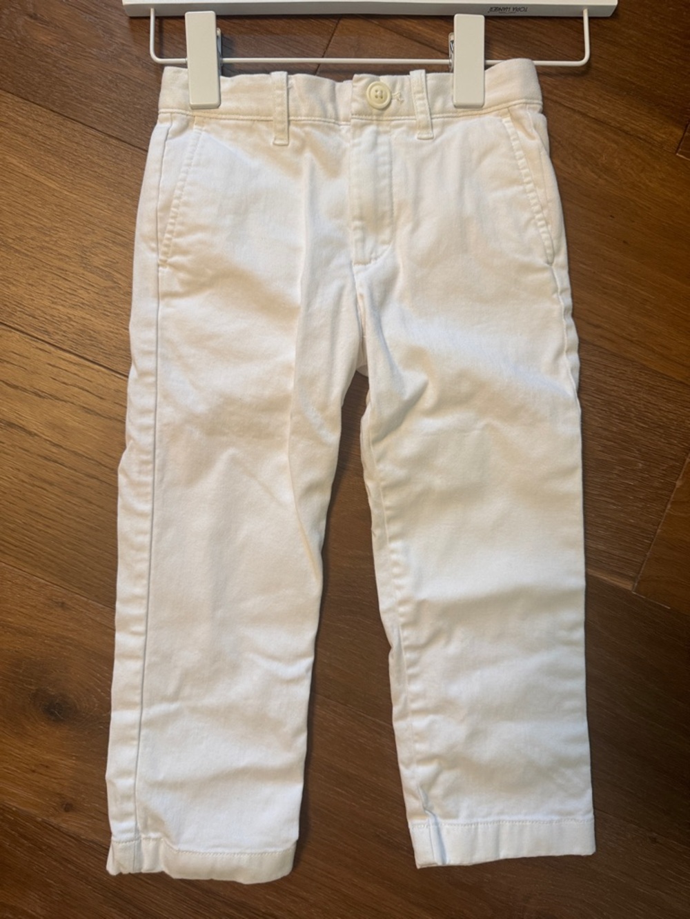 Crewcuts White Classic Cotton Chinos for Kids